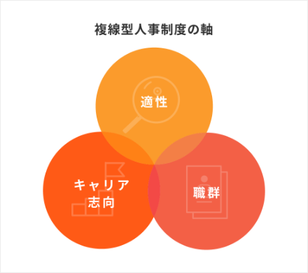 図：複線型人事制度の軸